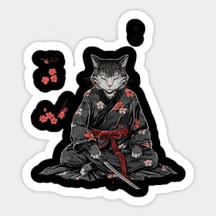 Cat Ninja Legend Silent Assassin Sticker